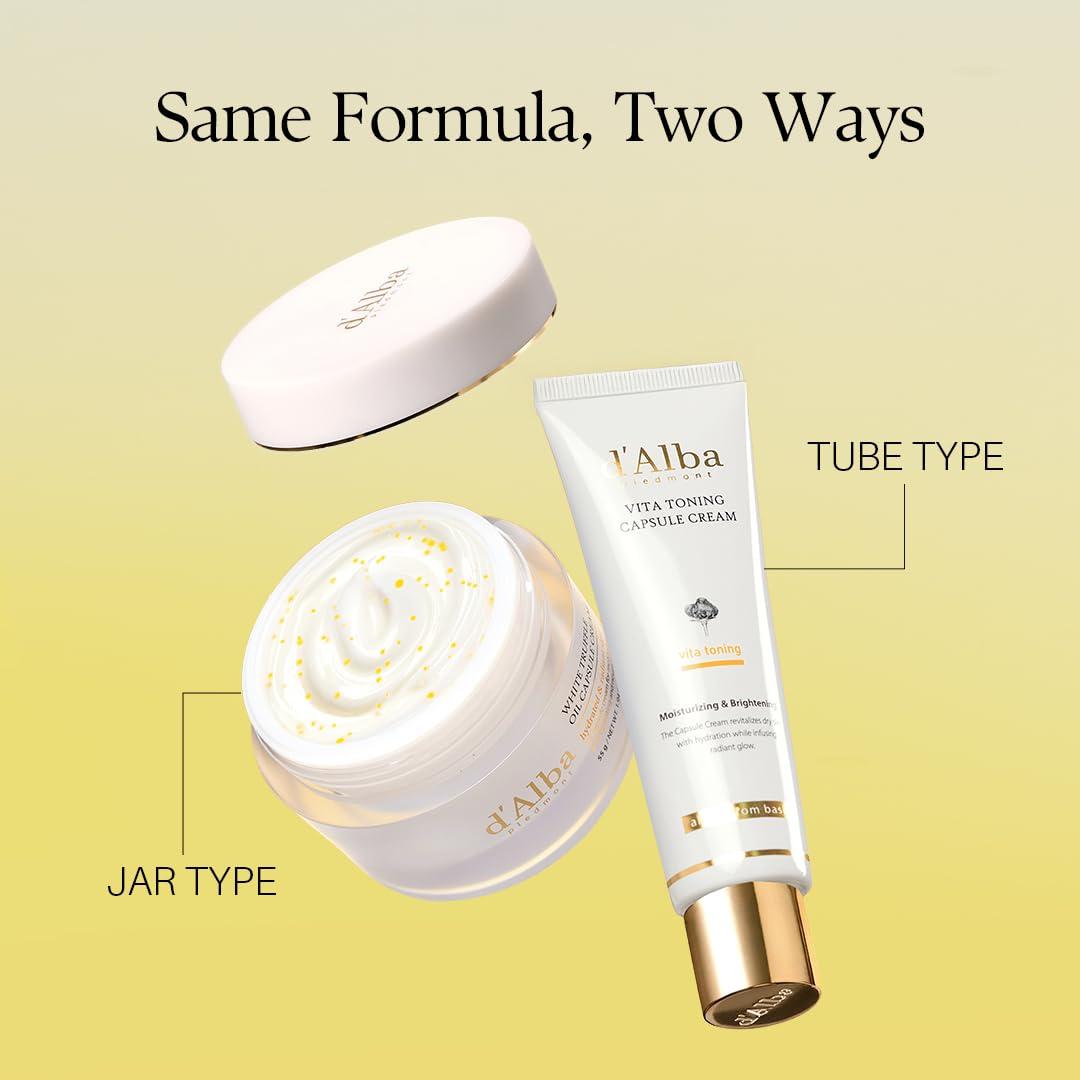 image:imagedalba Piedmont Vita Toning capsule Cream Deep Hydration Face Moisturizer Glass Skin with VitaCera Oil Capsules Deep Hydration Face Moisturizer 194 ozTUBE