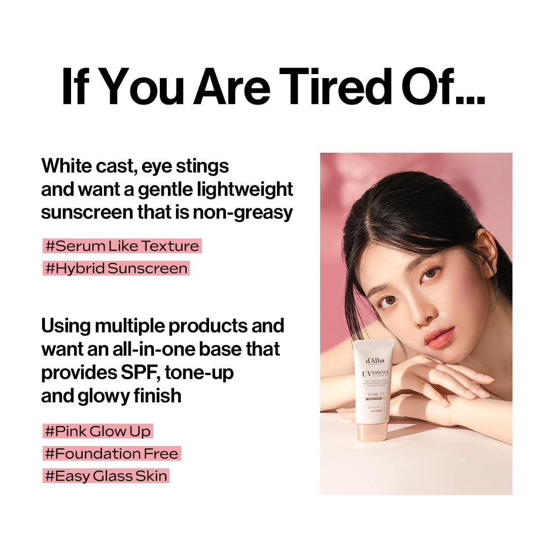 image:imagedalba Piedmont Waterfull ToneUp Sunscreen Serum BROAD SPECTRUM SPF 50 Korean Sunscreen for Face All Skin Tones 169 flozToneUp x 2