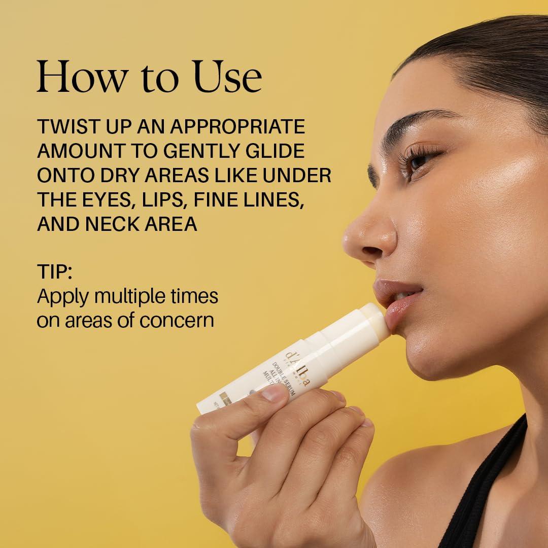 image:imagedalba Piedmont White Truffle Double Serum Allinone Multi Balm Stick Balm Vegan Skincare with Vitamin C and Vegan Collagen 3in1 Anti Wrinkle Eye Treatment Dark Spot Remover