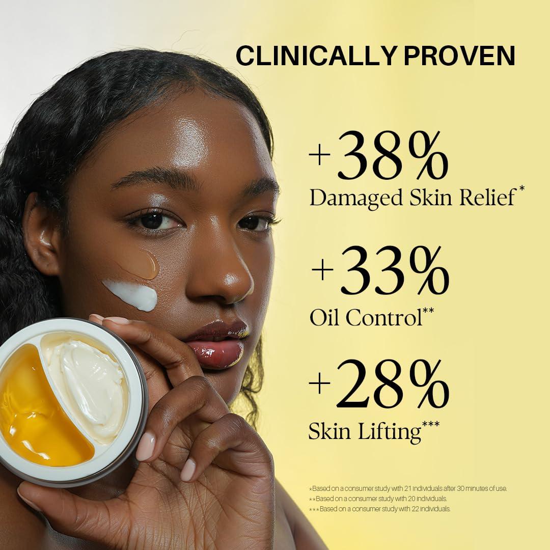image:imagedalba Piedmont White Truffle Double Serum amp Cream Vegan Skincare 2in1 Face Moisturizer Vegan Collagen Skin Firming and Tightening Non Comedogenic All Skin Types 246 ozJAR