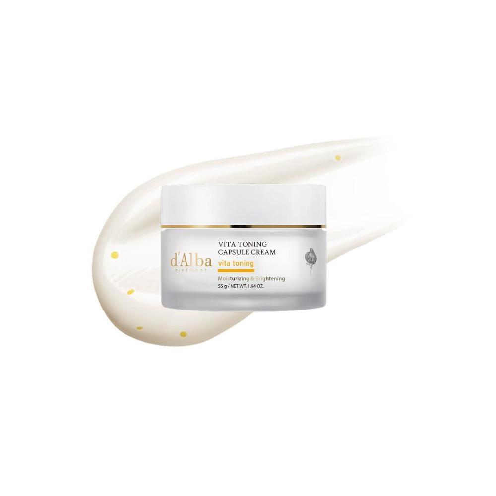 image:imagedalba Piedmont Vita Toning capsule Cream Deep Hydration Face Moisturizer Glass Skin with VitaCera Oil Capsules Deep Hydration Face Moisturizer 194 ozJAR VITA