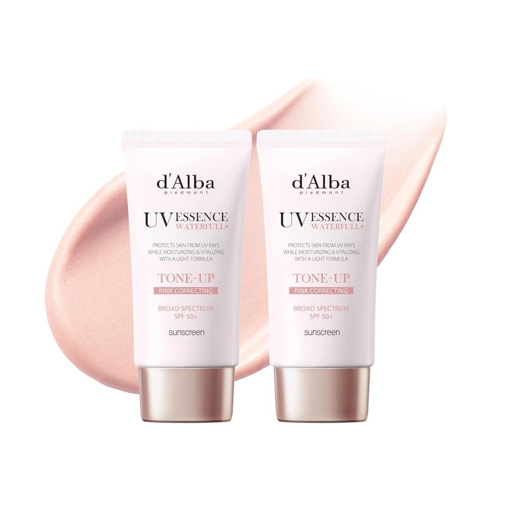 image:imagedalba Piedmont Waterfull ToneUp Sunscreen Serum BROAD SPECTRUM SPF 50 Korean Sunscreen for Face All Skin Tones 169 flozToneUp x 2