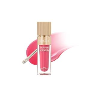 d’alba Piedmont Plumping Lip Glow Mood Volumizer, Hydrating Lip Plumper with Vegan Ceramide & Vitamin C & E, Fuller Lips, Volumizing Lip Gloss, Glowy Finish, Petal Rose (4 Colors) (0.17 fl oz.)(Petal Rose)