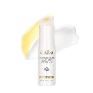 d’alba Piedmont White Truffle Double Serum All-in-one Multi Balm, Stick Balm, Vegan Skincare with Vitamin C and Vegan Collagen, 3-in-1 Anti Wrinkle, Eye Treatment, Dark Spot Remover