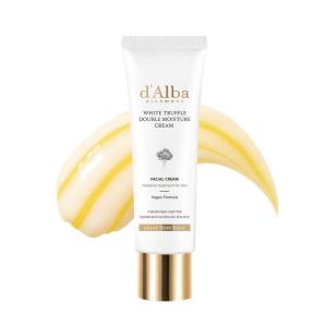 d’alba Piedmont White Truffle Double Serum & Cream, Vegan Skincare, 2-in-1 Face Moisturizer, Vegan Collagen, Skin Firming and Tightening, Non Comedogenic, All Skin Types (2.46 oz)(TUBE)