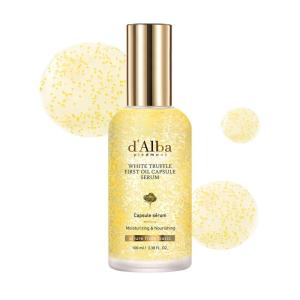 d’alba Piedmont White Truffle Oil Capsule Serum, Daily Vita Boost for Luminous Skin, Double Vitamin Formula, Big Size (3.38fl. oz.)(Oil Capsule)