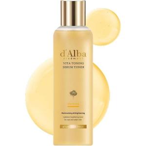 d’alba Piedmont White Truffle Vita Toning Serum Toner, Glass Skin with Double Vitamin Skincare, Face Moisturizer, (6.09 fl. oz)(Vita Toning)