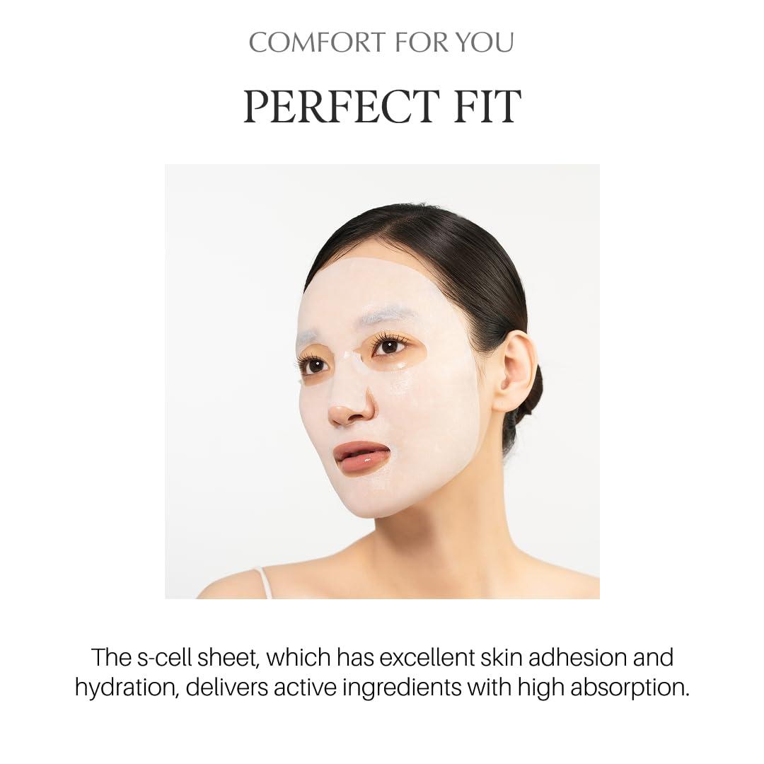 image:imagedalba Piedmont Italian White Truffle Nourishing Mask 5pcs Vegan Skincare Nourishing Sheet Mask for Dry and Tired Skin Deep Hydration Korean Skin Care1 Count Pack of 5