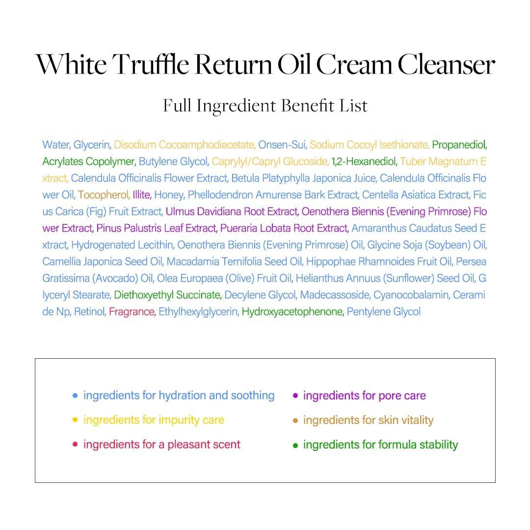 image:imagedalba Piedmont White Truffle Return Oil Cream Cleanser Vegan Skincare Easy One Step Cleanser for Sebum amp Makeup Removal Hydrating Cleanser for Sensitive Skin Korean Skin Care