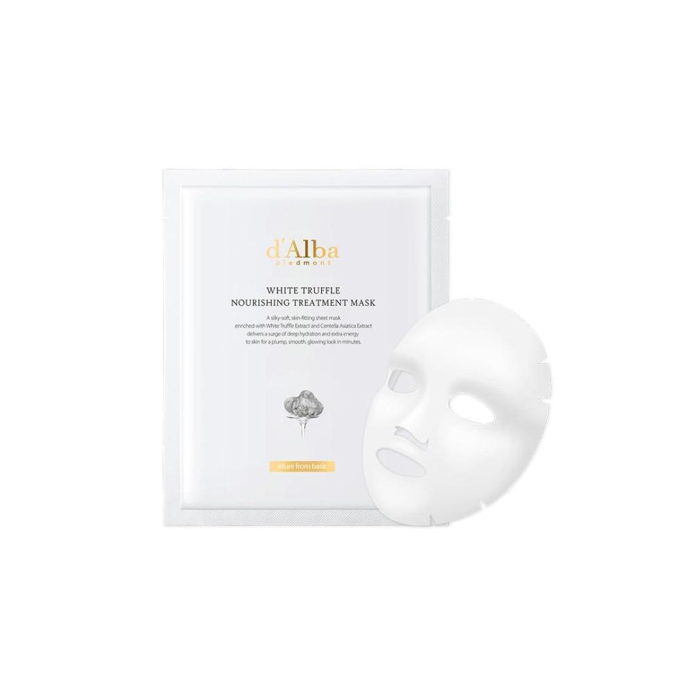 image:imagedalba Piedmont Italian White Truffle Nourishing Mask 5pcs Vegan Skincare Nourishing Sheet Mask for Dry and Tired Skin Deep Hydration Korean Skin Care1 Count Pack of 5