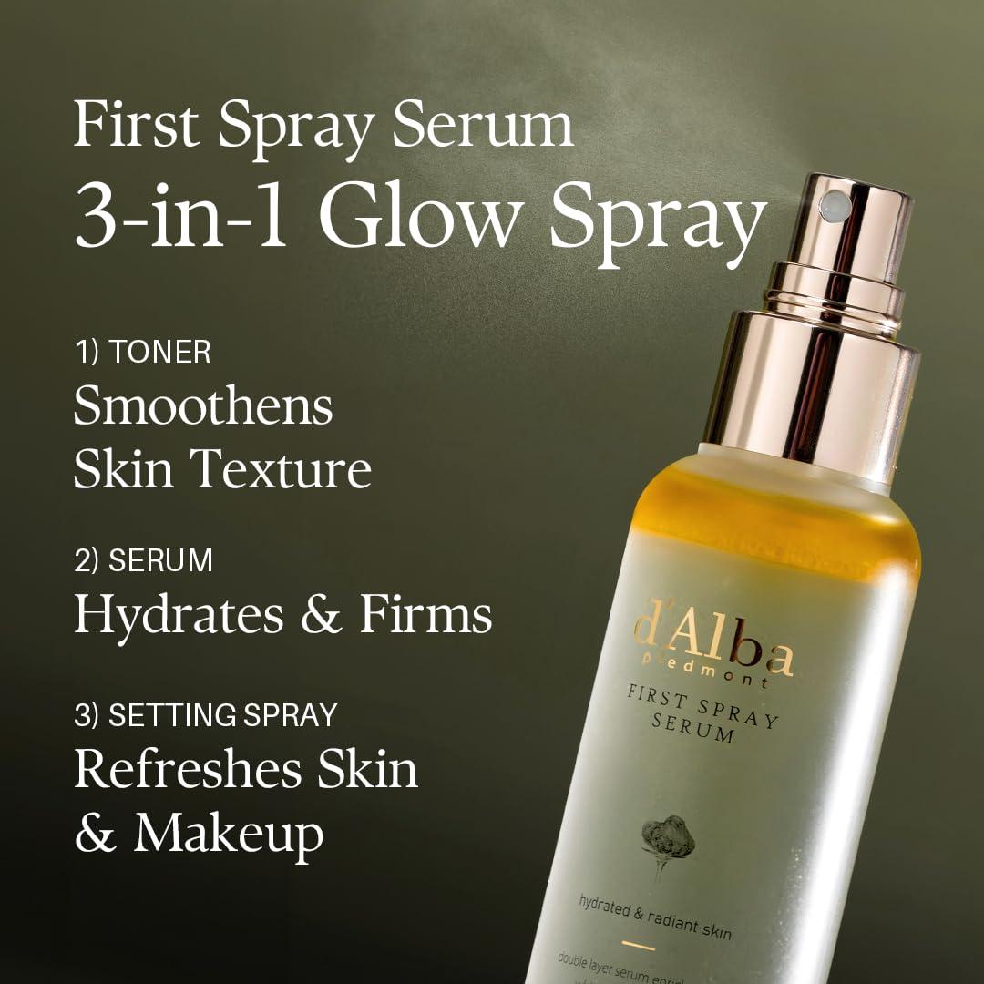 image:imagedAlba Official White Truffle Spray Serum 3 Solutions Gift Set 17 fl oz 50 ml x 3ea Stocking Stuffers Vegan Skin Care Glow Serum for Radiant Skin All In One Mist Korean Skin Care