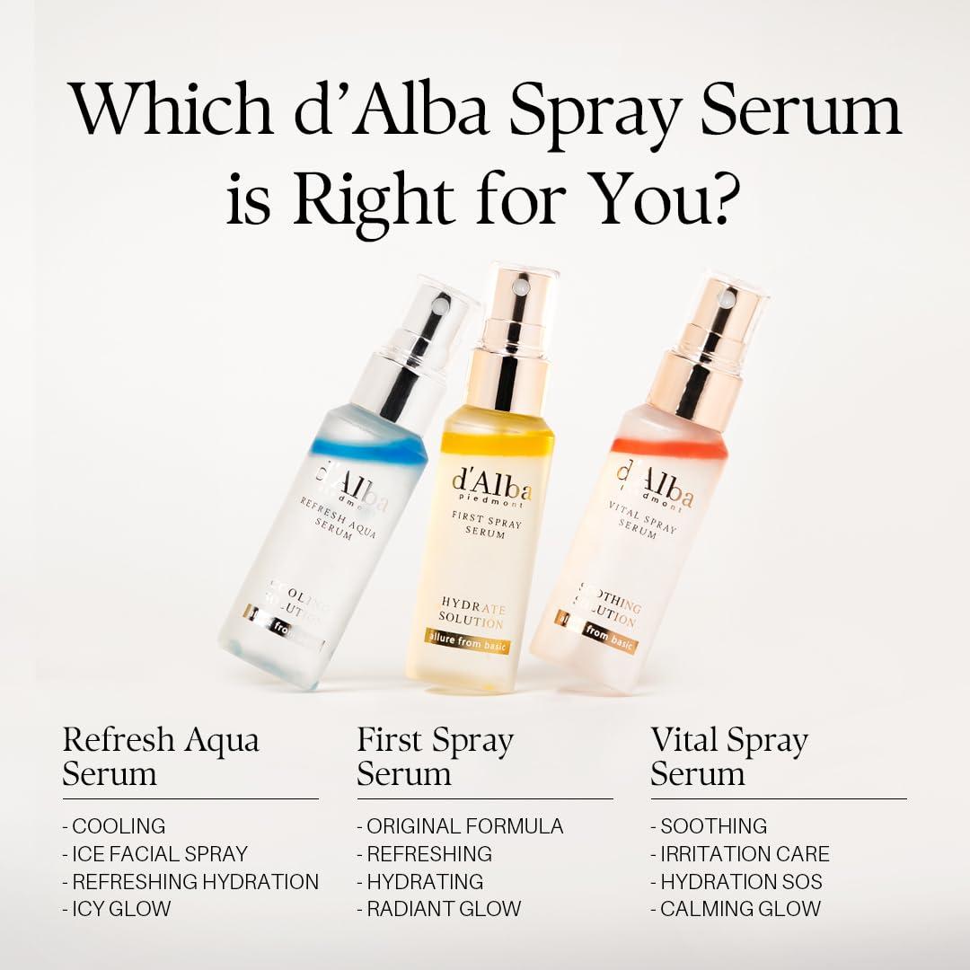image:imagedAlba Official White Truffle Spray Serum 3 Solutions Gift Set 17 fl oz 50 ml x 3ea Stocking Stuffers Vegan Skin Care Glow Serum for Radiant Skin All In One Mist Korean Skin Care