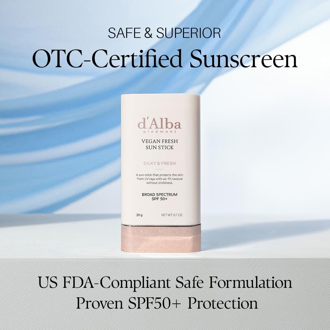 image:imagedalba Piedmont Air Fit Fresh Sun Stick OTC BROAD SPECTRUM SPF 50 NonSticky OntheGo Sun Protection Outdoor Essential Vegan Sun Stick Silky amp Fresh Korean Skin Care 07 Oz