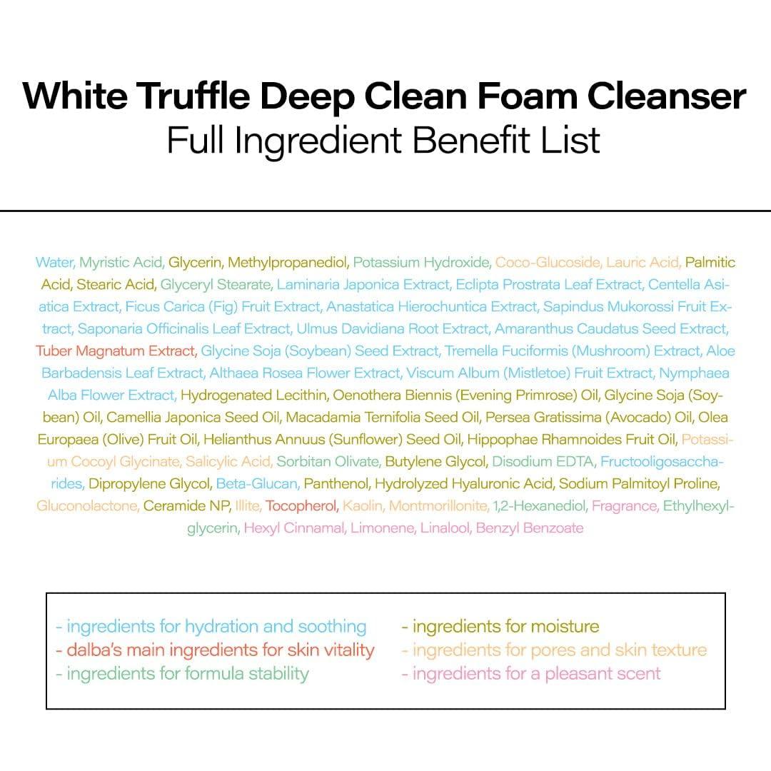 image:imagedalba Piedmont Italian White Truffle Deep Foam Cleanser Vegan Skincare Gentle Foam Cleanser with White Truffles for All Skin Types Safe for Sensitive Skin Hypoallergenic