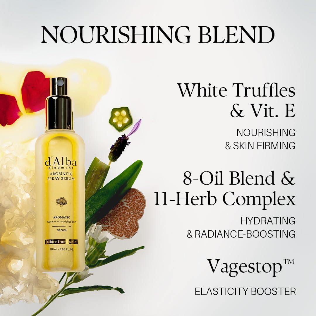 image:imagedalba Piedmont Italian White Truffle First Aromatic Spray Serum Fragrant VEGAN Glowy Antioxidant Face Mist Deep Hydration Skin Firmness Korean Skin Care 405 floz405 floz