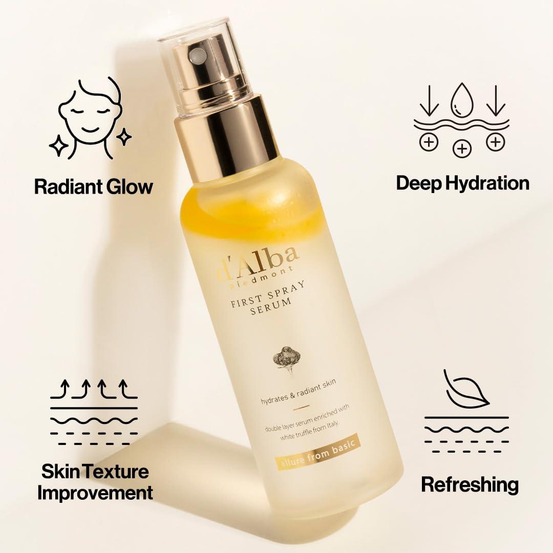 image:imagedalba Piedmont Italian White Truffle First Spray Serum amp Waterfull Essence Sunscreen Vegan Skincare Lightweight Korean Skin Care