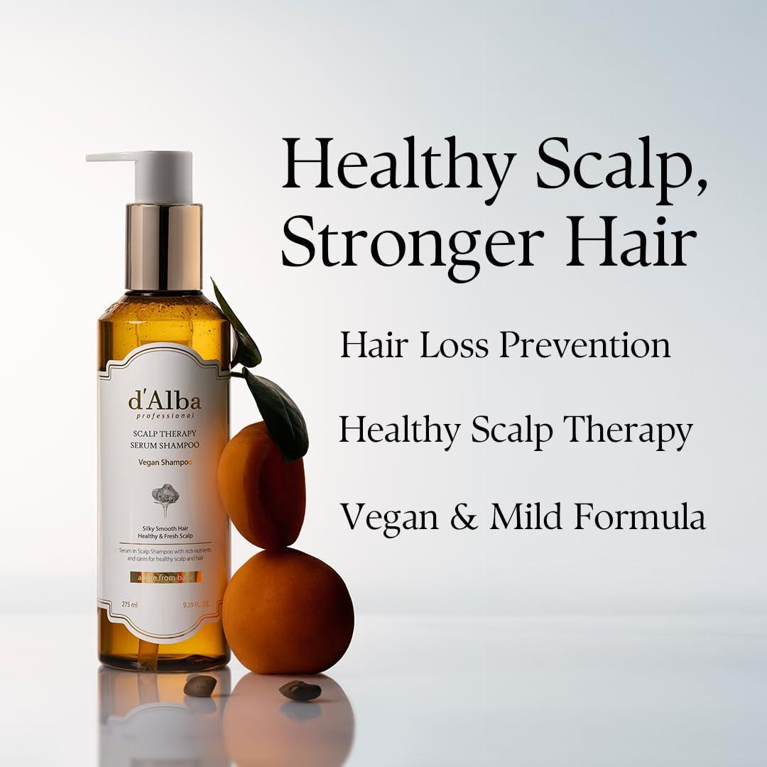 image:imagedalba Piedmont Professional Repairing Scalp Therapy Serum Shampoo 275ml Mild and Vegan Formula Gentle Hair and Scap Treatment