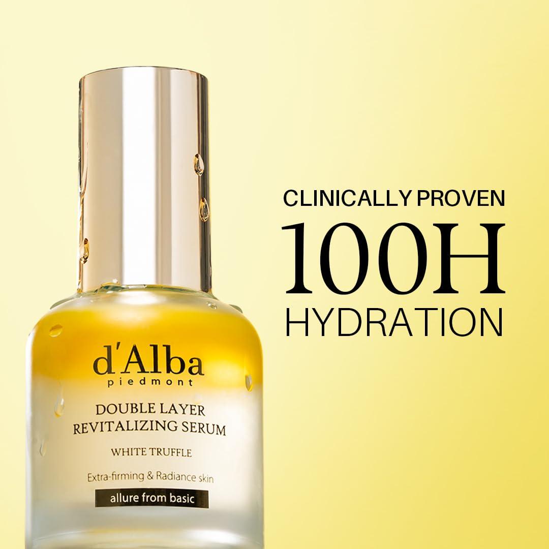 image:imagedalba Piedmont White Truffle Double Layer Revitalizing Serum 100hr Hydration Hyaluronic Acid and Centella Asiatica Skin Firming Tightening Longlasting Korean Skin Care 169 floz169 Fl Oz Pack of 1