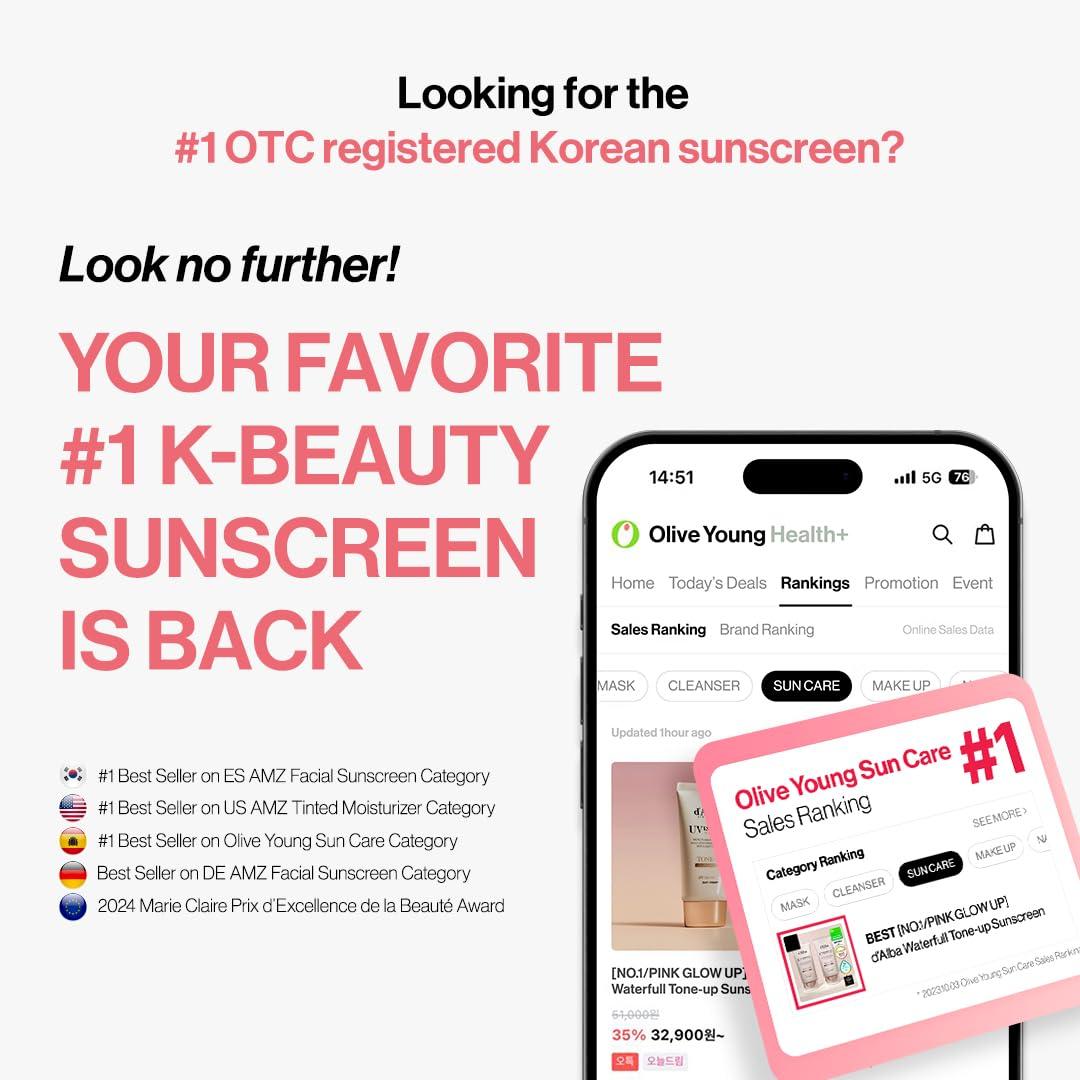 image:imagedalba Piedmont White Truffle Spray Serum amp Waterfull ToneUp Sunscreen BROAD SPECTRUM SPF 50 Korean Skin Care All Skin Tones Vegan