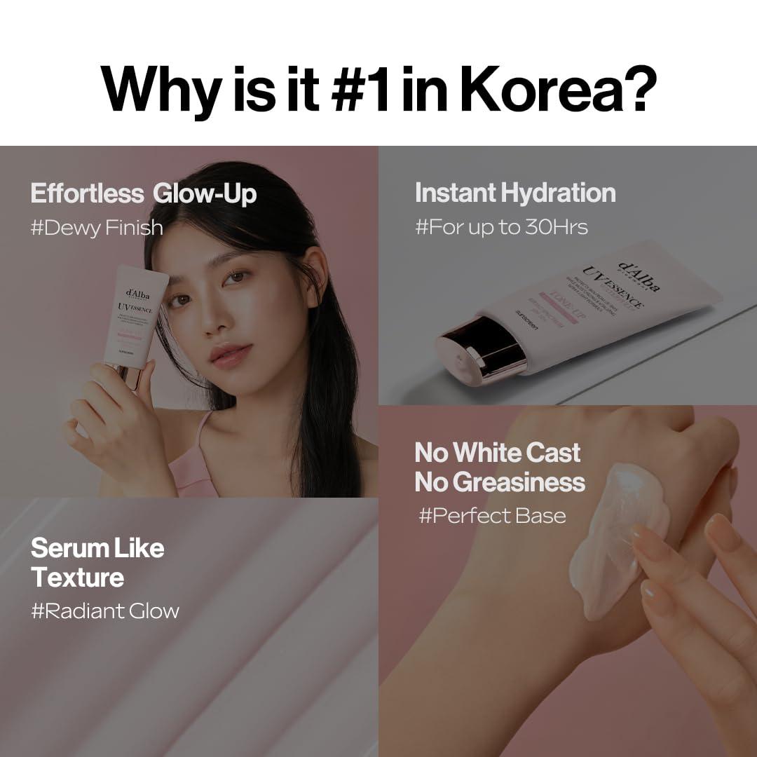 image:imagedalba Piedmont White Truffle Spray Serum amp Waterfull ToneUp Sunscreen BROAD SPECTRUM SPF 50 Korean Skin Care All Skin Tones Vegan
