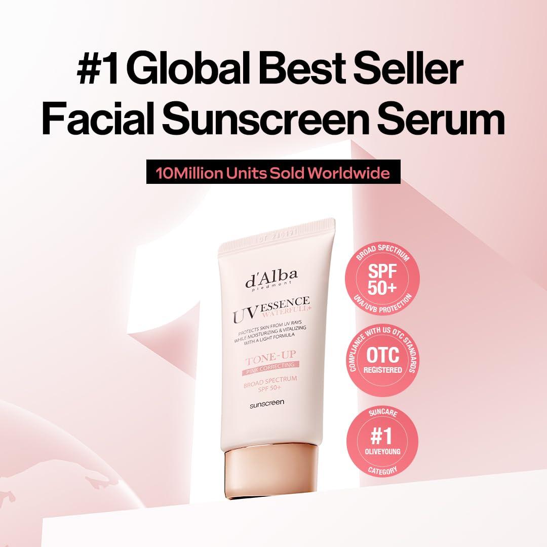 image:imagedalba Piedmont White Truffle Spray Serum amp Waterfull ToneUp Sunscreen BROAD SPECTRUM SPF 50 Korean Skin Care All Skin Tones Vegan