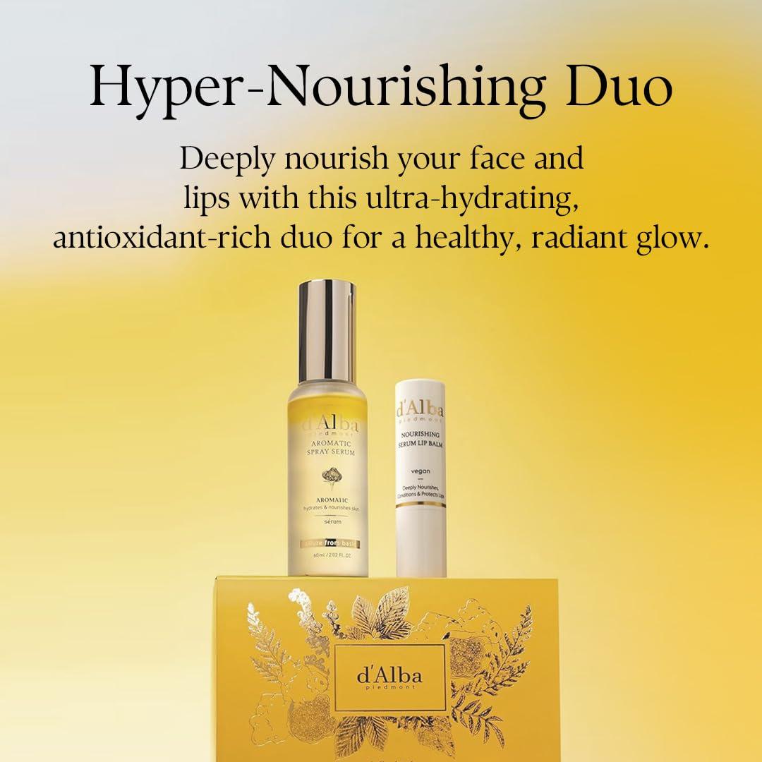image:imagedalba Piedmont White Truffle Vegan Gift Set First Aromatic Spray Serum and Hand SerumampCream Hydrate amp Nourish Duo Gift Set Face amp Hand Moisturizer SetAromatic Spray Serum Lip Balm