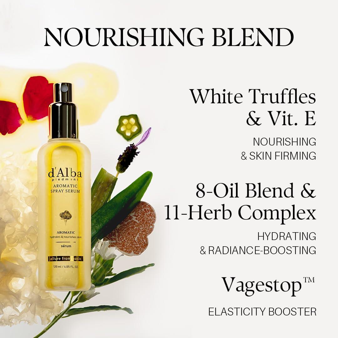 image:imagedalba Piedmont White Truffle Vegan Gift Set First Aromatic Spray Serum and Hand SerumampCream Hydrate amp Nourish Duo Gift Set Face amp Hand Moisturizer SetAromatic Spray Serum Aromatic Spray Serum