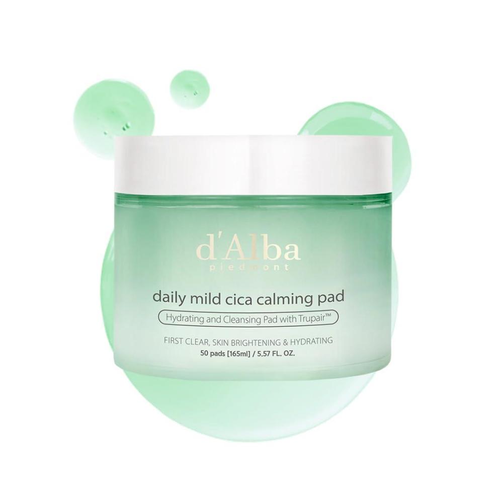 image:imagedalba Piedmont Daily Mild Cica Calming Pad Calming and Soothing Pads Gentle Exfoliation