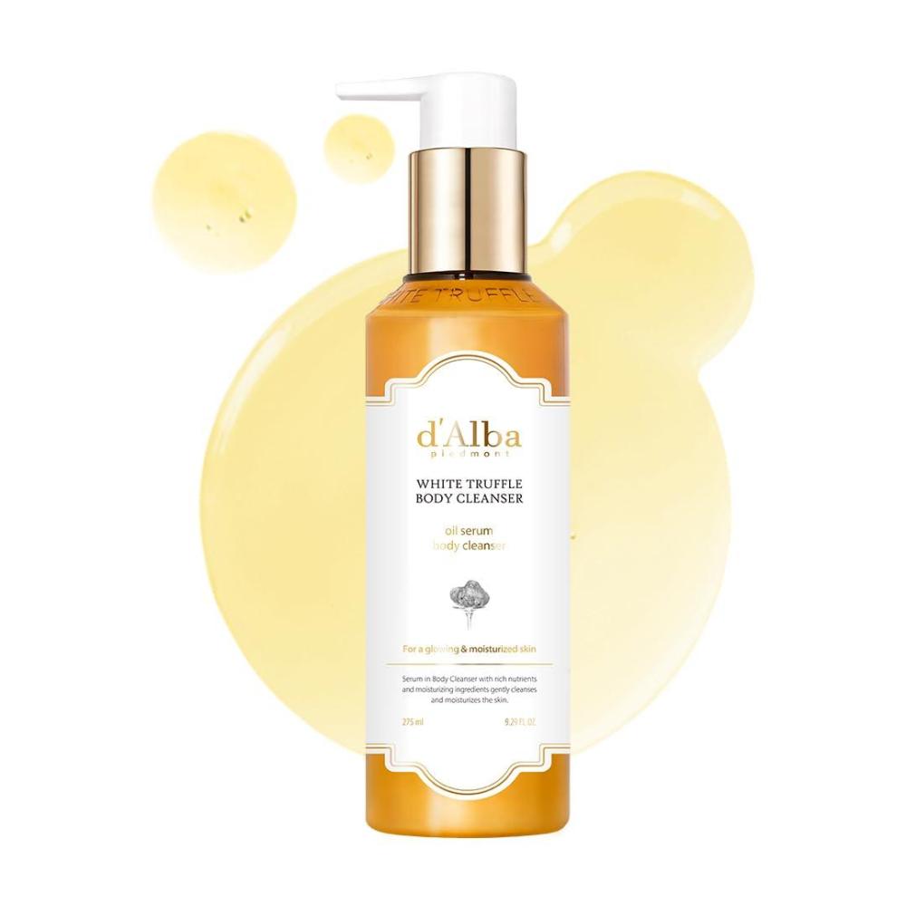 image:imagedalba Piedmont White Truffle Oil Serum Body Cleanser 275ml Vegan Moisturizing and Mild Formula Rich Gentle Lather