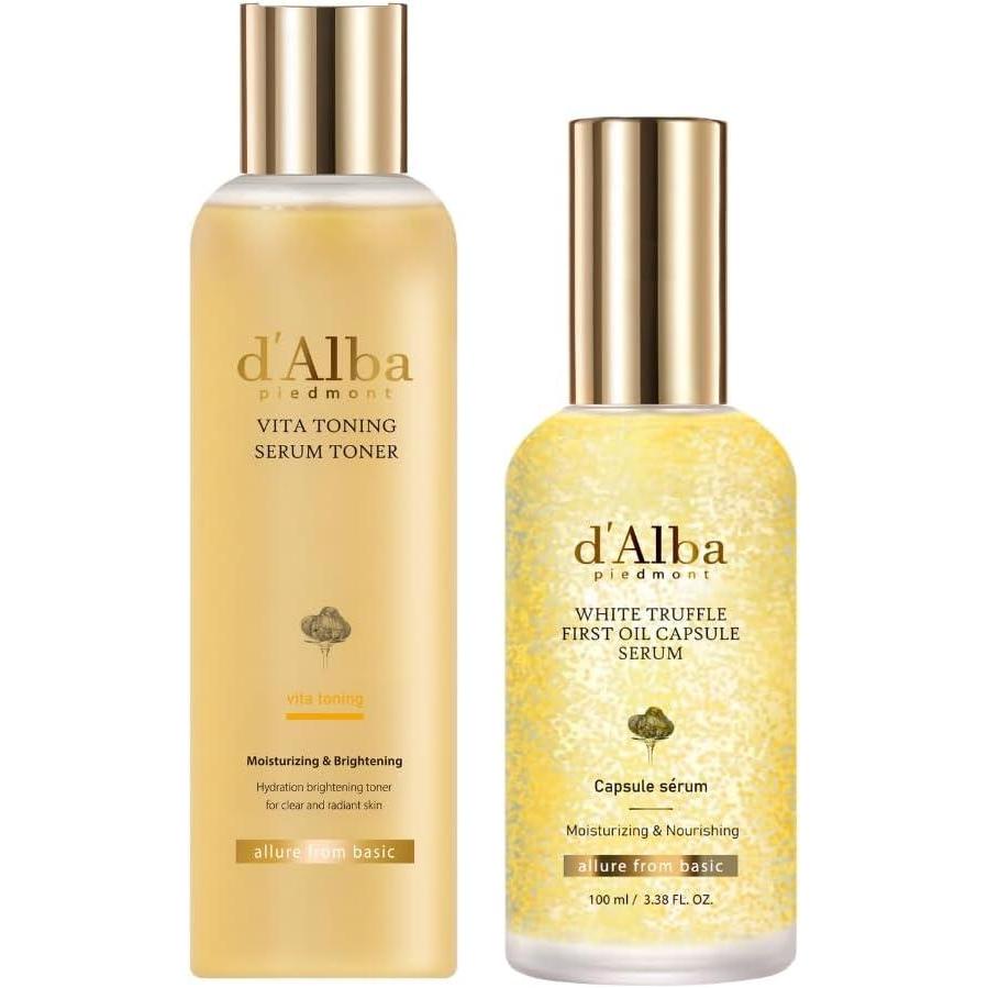 image:imagedalba Piedmont White Truffle Vita Toning Serum Toner  White Truffle Oil Capsule Serum