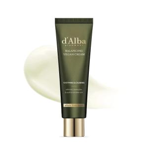 d’alba Piedmont Italian White Truffle Mild Skin Balancing Vegan Cream, Hydrating and Gentle Moisturizer, Mild pH Balancing Cream with White Truffles for Sensitive Skin, Watery Lightweight Texture
