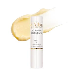 d’alba Piedmont Italian White Truffle Nourishing Serum Lip Balm, Vegan Skincare, Hydrating Lip Care with White Truffles for All Skin Types, Glowy Finish, Safe for Sensitive Skin