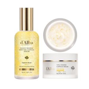 d’alba Piedmont Vita Toning Capsule Cream + White Truffle Oil Capsule Serum