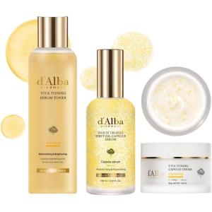 d’alba Piedmont Vita Toning Serum Toner + White Truffle Oil Capsule Serum + Vita Toning Capsule Cream