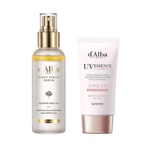 d’alba Piedmont White Truffle Spray Serum & Waterfull Tone-Up Sunscreen BROAD SPECTRUM SPF 50+, Korean Skin Care, All Skin Tones, Vegan