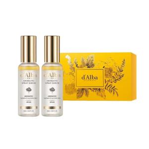 d’alba Piedmont White Truffle Vegan Gift Set, First Aromatic Spray Serum and Hand Serum&Cream, Hydrate & Nourish Duo Gift Set, Face & Hand Moisturizer Set(Aromatic Spray Serum + Aromatic Spray Serum)