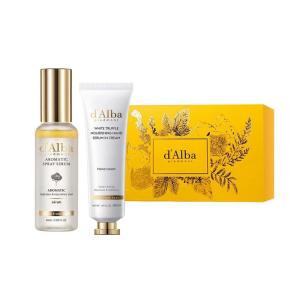 d’alba Piedmont White Truffle Vegan Gift Set, First Aromatic Spray Serum and Hand Serum&Cream, Hydrate & Nourish Duo Gift Set, Face & Hand Moisturizer Set(Aromatic Spray Serum + Hand Serum&Cream)