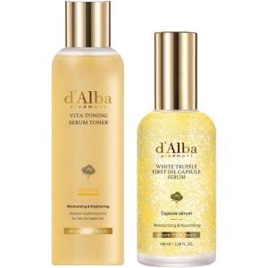 d’alba Piedmont White Truffle Vita Toning Serum Toner + White Truffle Oil Capsule Serum
