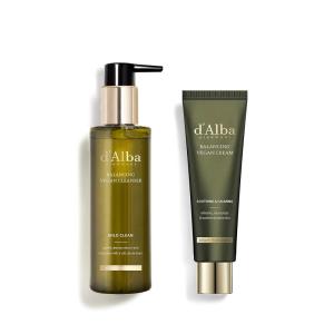 d’alba Piedmont White Truffle Mild Skin Balancing Vegan Cleanser and White Truffle Mild Skin Balancing Vegan Cream Bundle (200ml, 55ml)