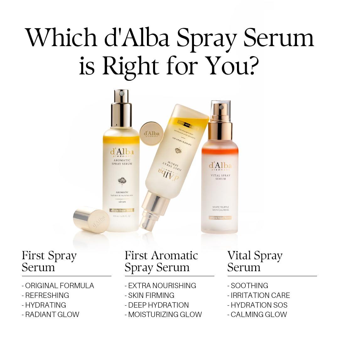 image:imagedalba Piedmont Italian White Truffle Refresh Aqua Serum Vegan Skin Care Lightweight Face Moisturizer Glow Serum for Radiant Skin Non Comedogenic All In One Mist 338 fl ozFirst Spray Serum 338 fl oz x 2