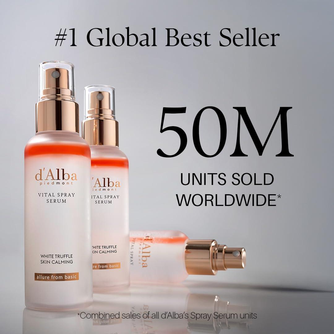 image:imagedalba Piedmont Italian White Truffle Refresh Aqua Serum Vegan Skin Care Lightweight Face Moisturizer Glow Serum for Radiant Skin Non Comedogenic All In One Mist 338 fl ozVital Spray Serum 338 fl oz x 2
