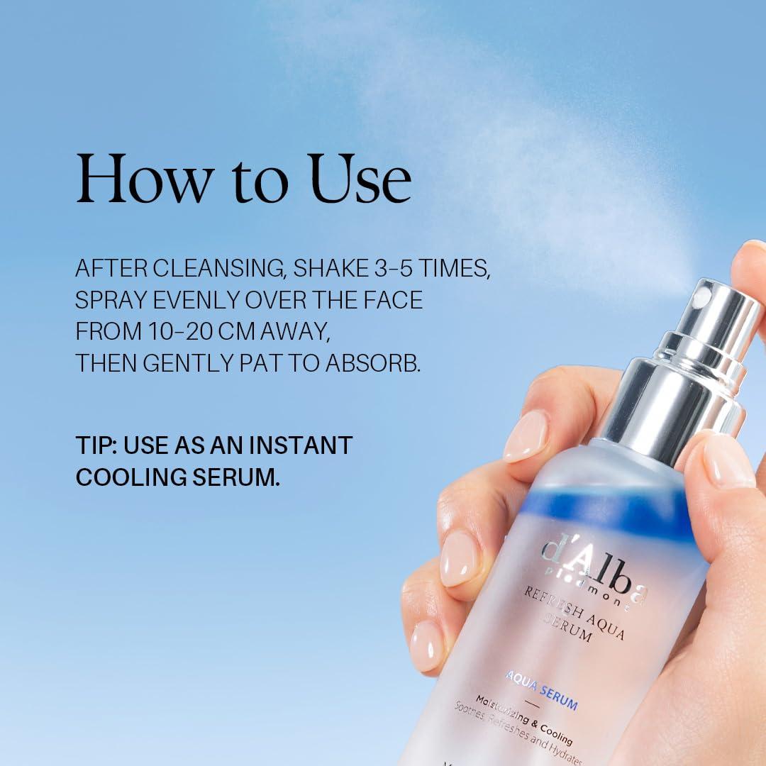 image:imagedalba Piedmont Italian White Truffle Refresh Aqua Serum Vegan Skin Care Lightweight Face Moisturizer Glow Serum for Radiant Skin Non Comedogenic All In One Mist 338 fl ozAqua Spray Serum 338 fl oz