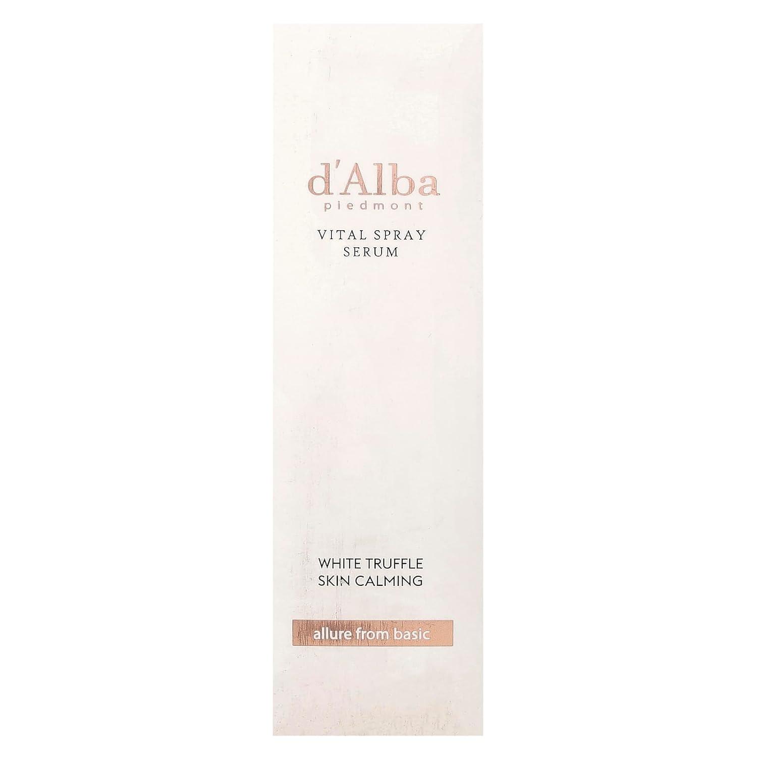 image:imagedalba Piedmont Italian White Truffle Refresh Aqua Serum Vegan Skin Care Lightweight Face Moisturizer Glow Serum for Radiant Skin Non Comedogenic All In One Mist 338 fl ozVital Spray Serum 338 fl oz