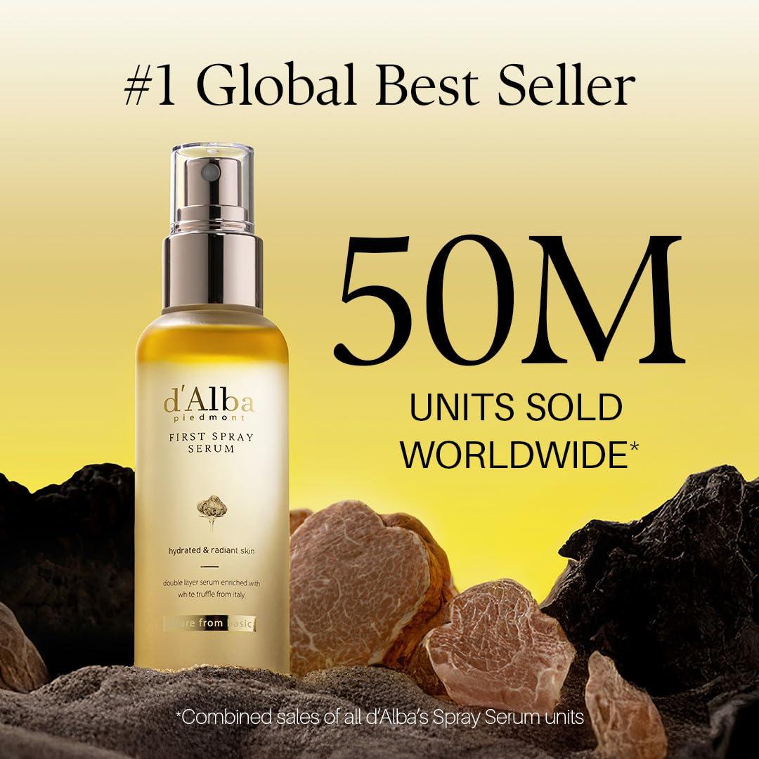 image:imagedalba Piedmont Italian White Truffle Refresh Aqua Serum Vegan Skin Care Lightweight Face Moisturizer Glow Serum for Radiant Skin Non Comedogenic All In One Mist 338 fl ozFirst Spray Serum 169 fl oz
