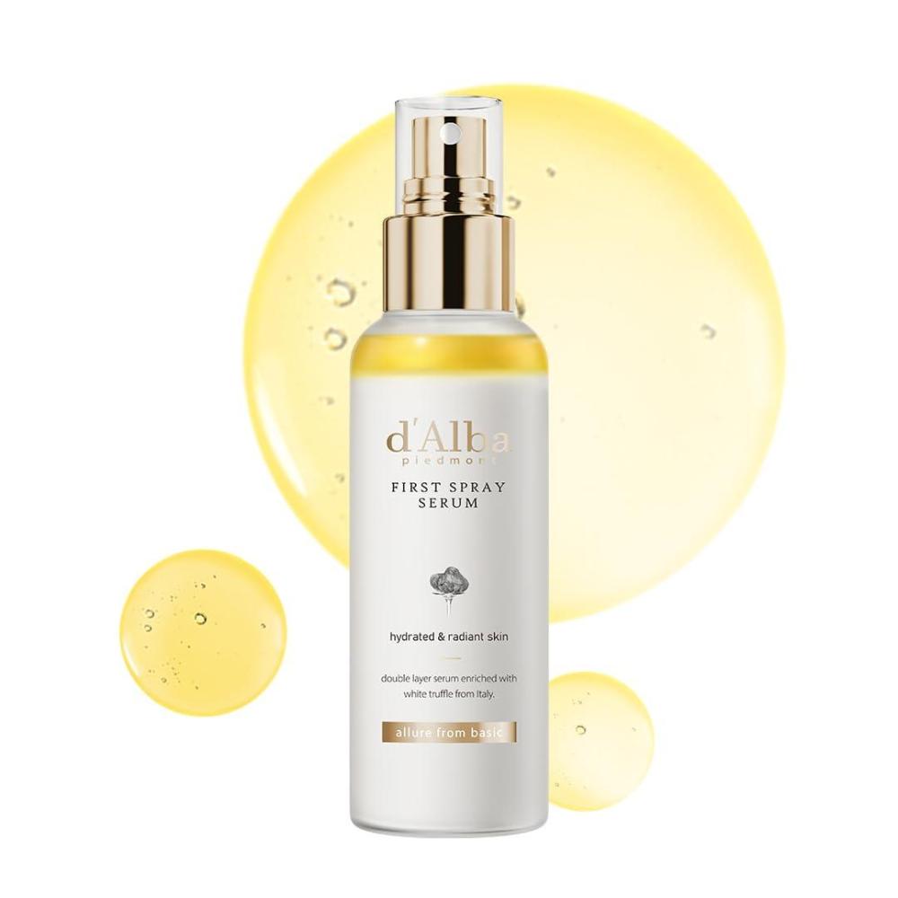 image:imagedalba Piedmont Italian White Truffle Refresh Aqua Serum Vegan Skin Care Lightweight Face Moisturizer Glow Serum for Radiant Skin Non Comedogenic All In One Mist 338 fl ozFirst Spray Serum 338 fl oz