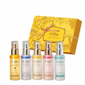 d’Alba Official White Truffle Spray Serum 5 Solutions Gift Set (1.76 fl oz (52 ml) x 5ea), Mother’s Day, Vegan Skin Care, Glow Serum for Radiant Skin, All In One Mist, Korean Skin Care(5 Solution)